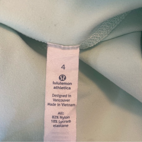Lululemon Wunder Under Delicate Mint Green Sz 4 30 inseam - Picture 5 of 10